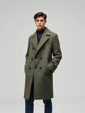 Sage Wool Blend Overcoat