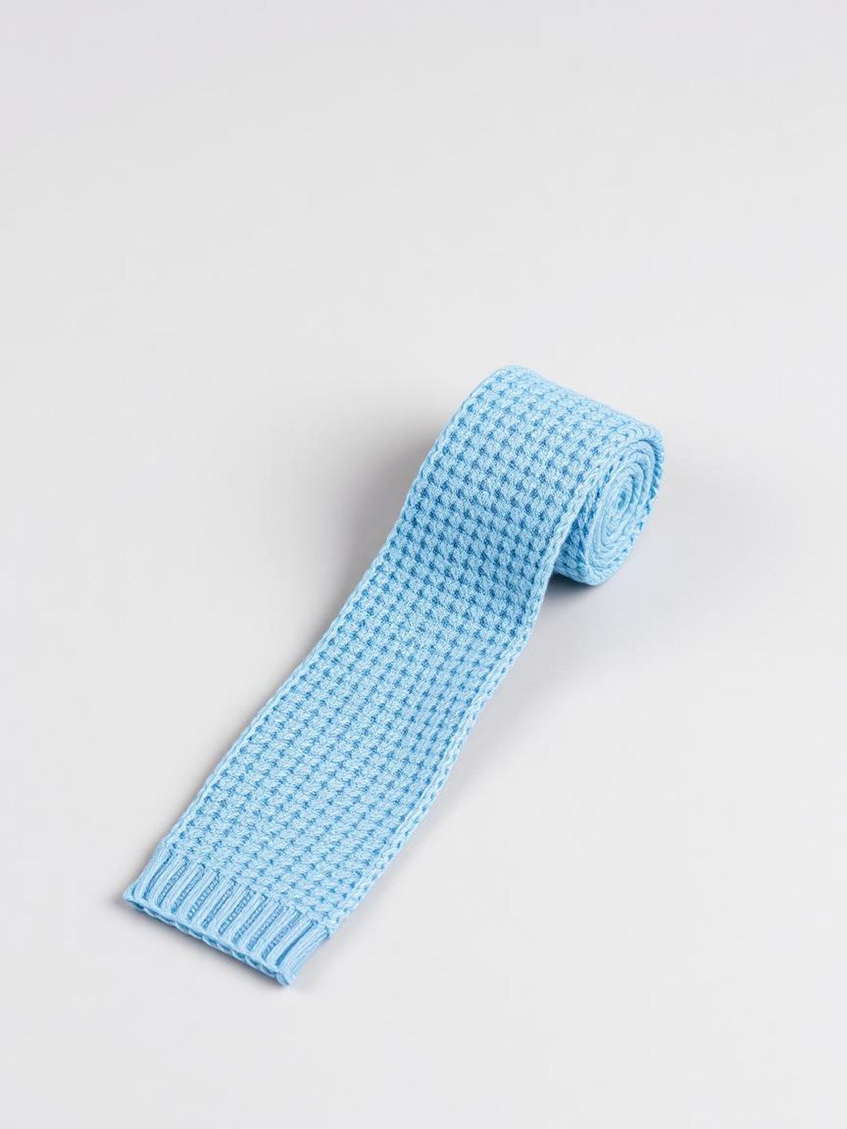 Sky Blue Knitted Tie