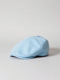Sky Blue Wool Flat Cap