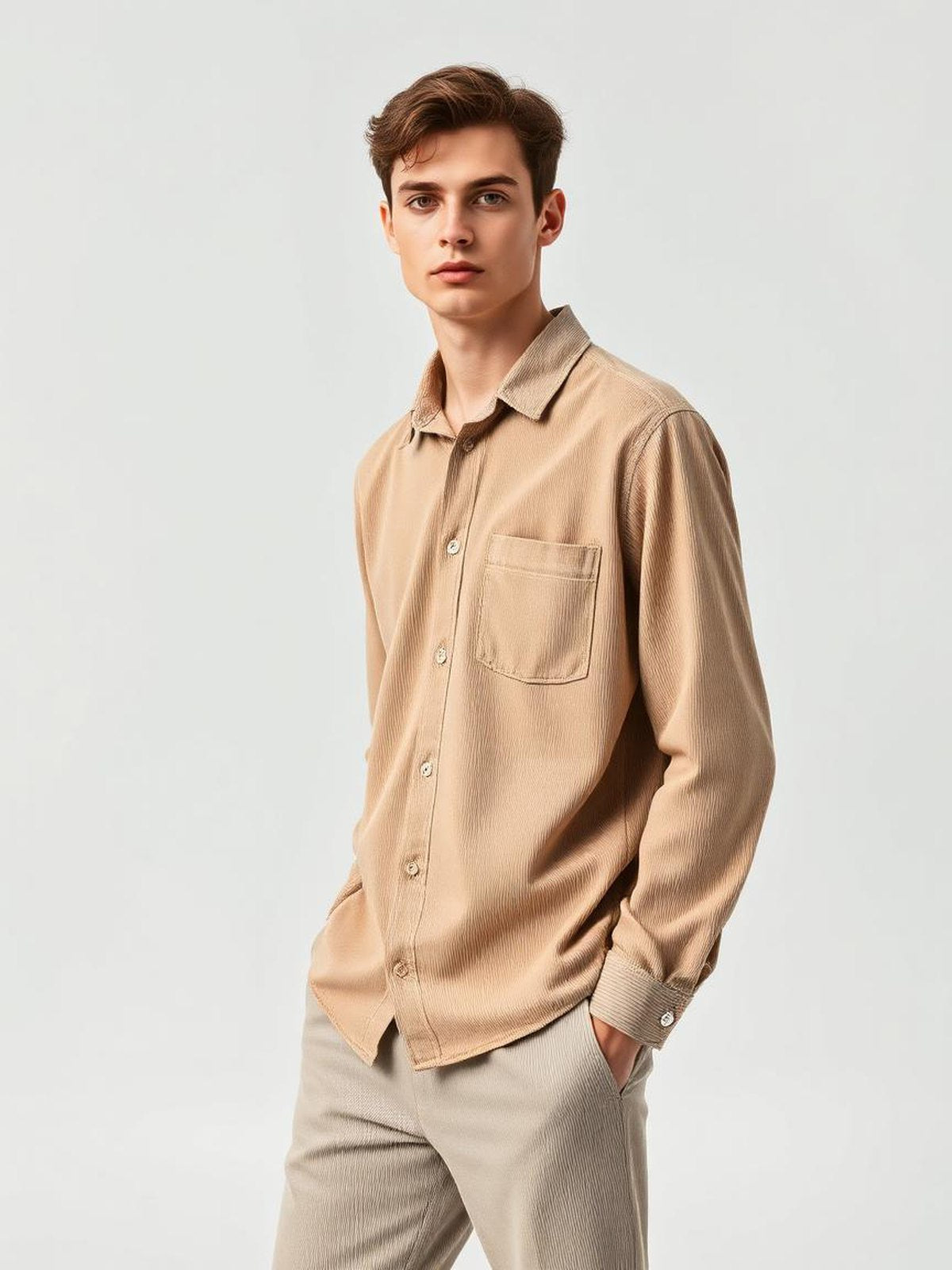 Stone Corduroy Shirt