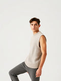 Stone Textured Knit Sweater Vest