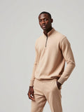 Stone Zip Neck Polo