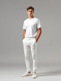 Tailored Wool Trousers — White