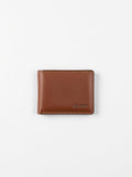 Taupe Leather Billfold Wallet