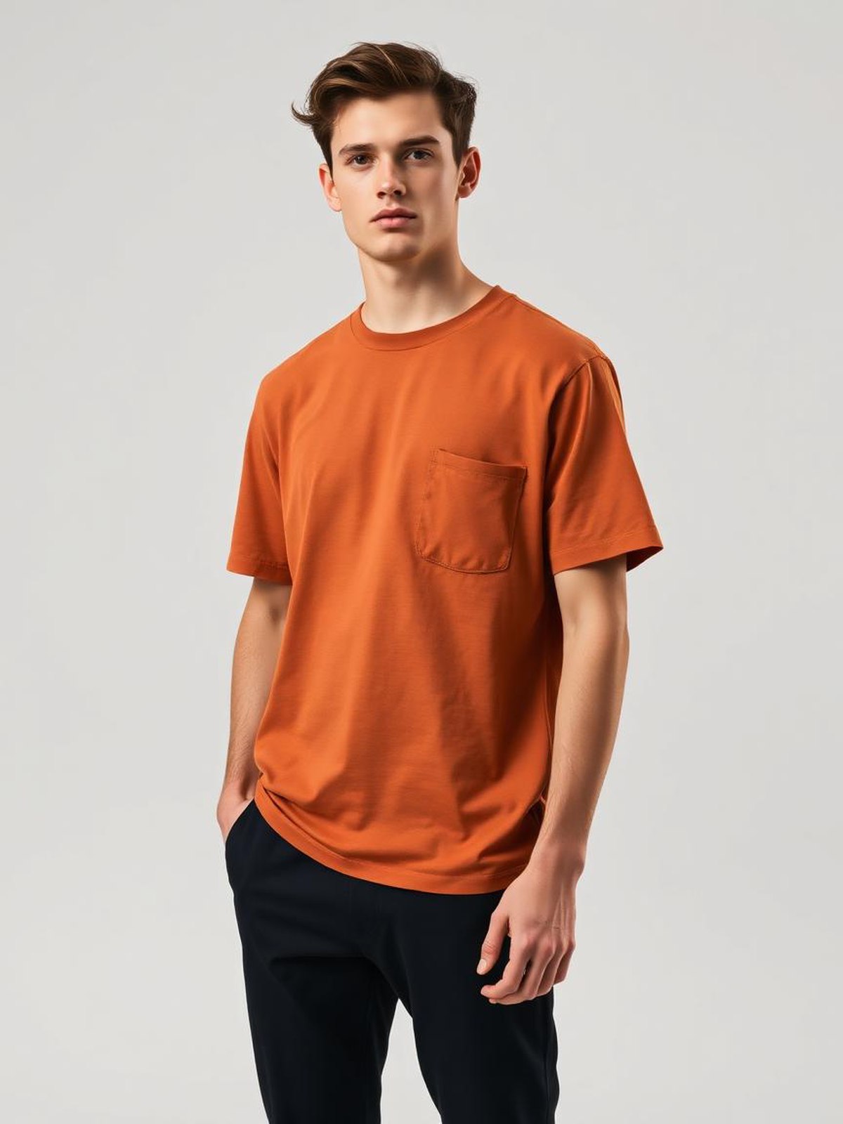 Terracotta Heavyweight Pocket Tee