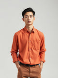 Terracotta Oxford Button-Down Shirt