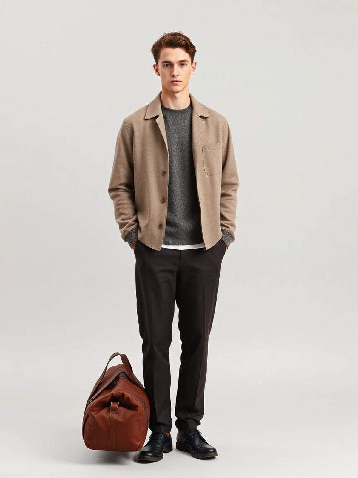 Weekender Duffle Bag — Brown