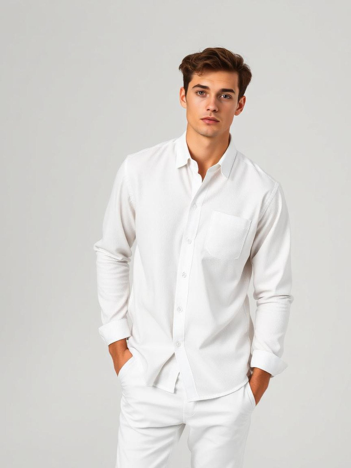 White Corduroy Shirt