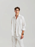 White Linen Resort Shirt
