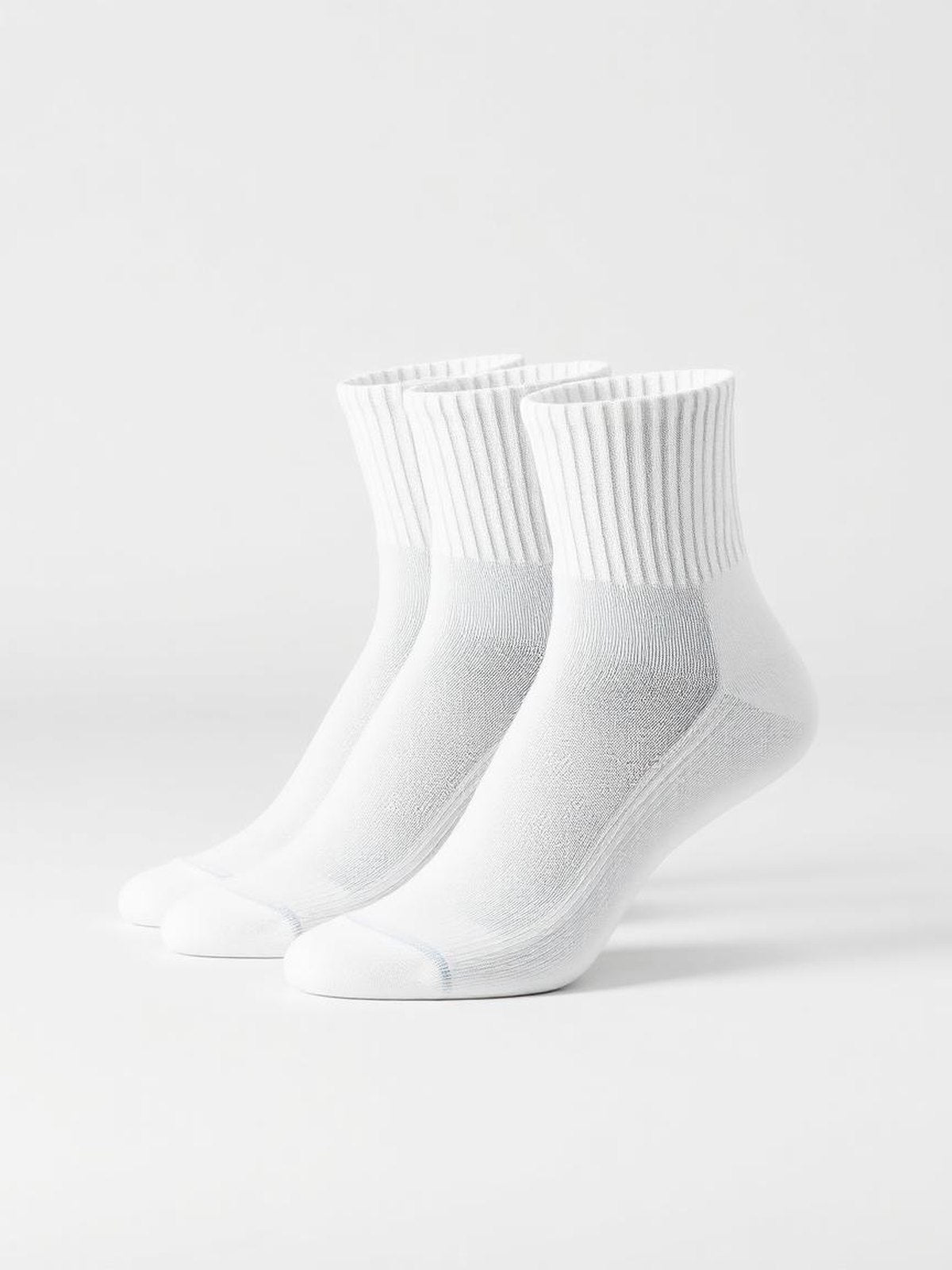 White Sport Crew Socks 3-Pack