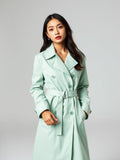 Mint Belted Trench Coat