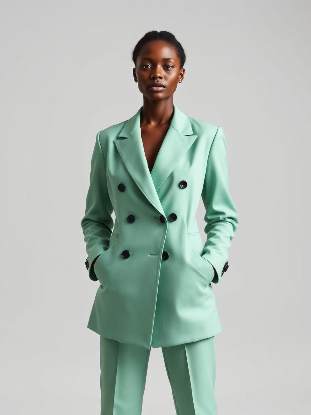 Mint Double Breasted Blazer