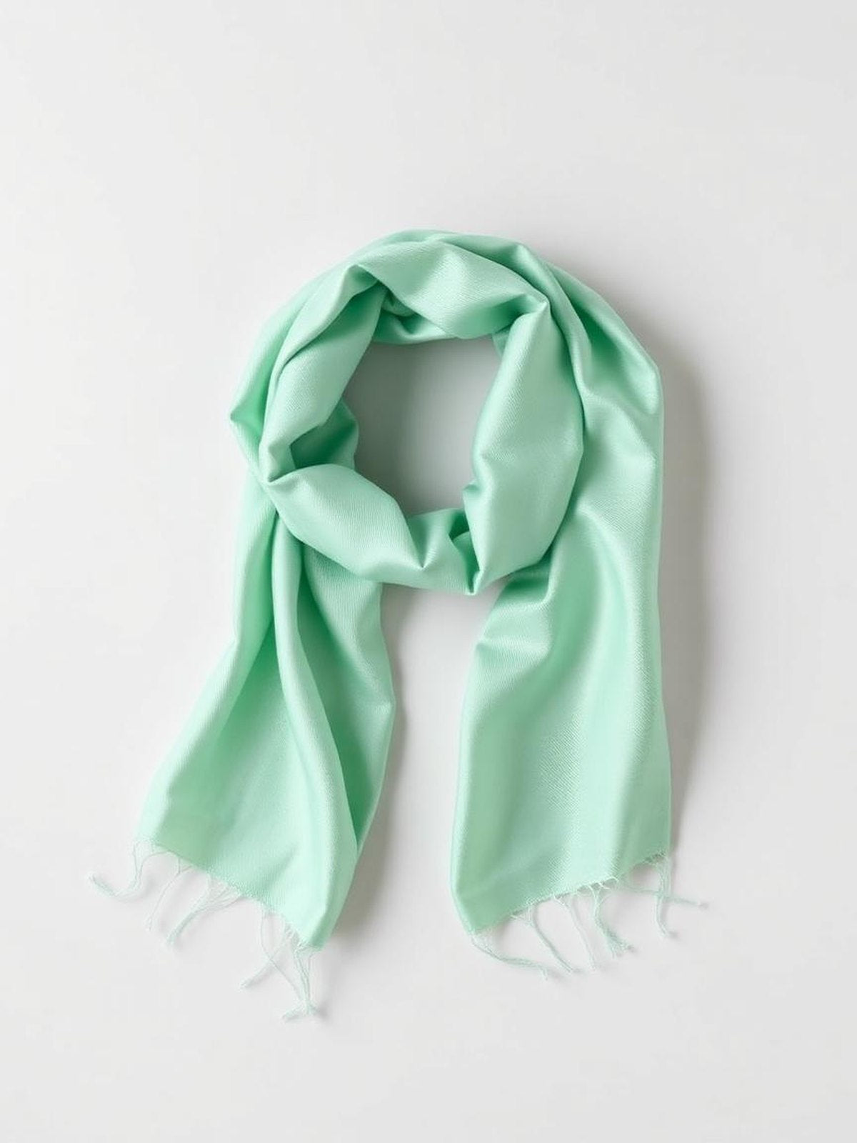 Mint Silk Twill Scarf