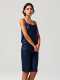 Navy Satin Camisole