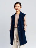 Navy Tailored Waistcoat — Navy
