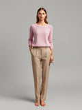 Pink Pointelle Knit Top — Pink