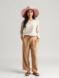 Pink Wide Brim Straw Hat — Pink