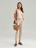 Raffia Basket Bag — Brown