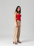 Red Corset-Style Top — Red