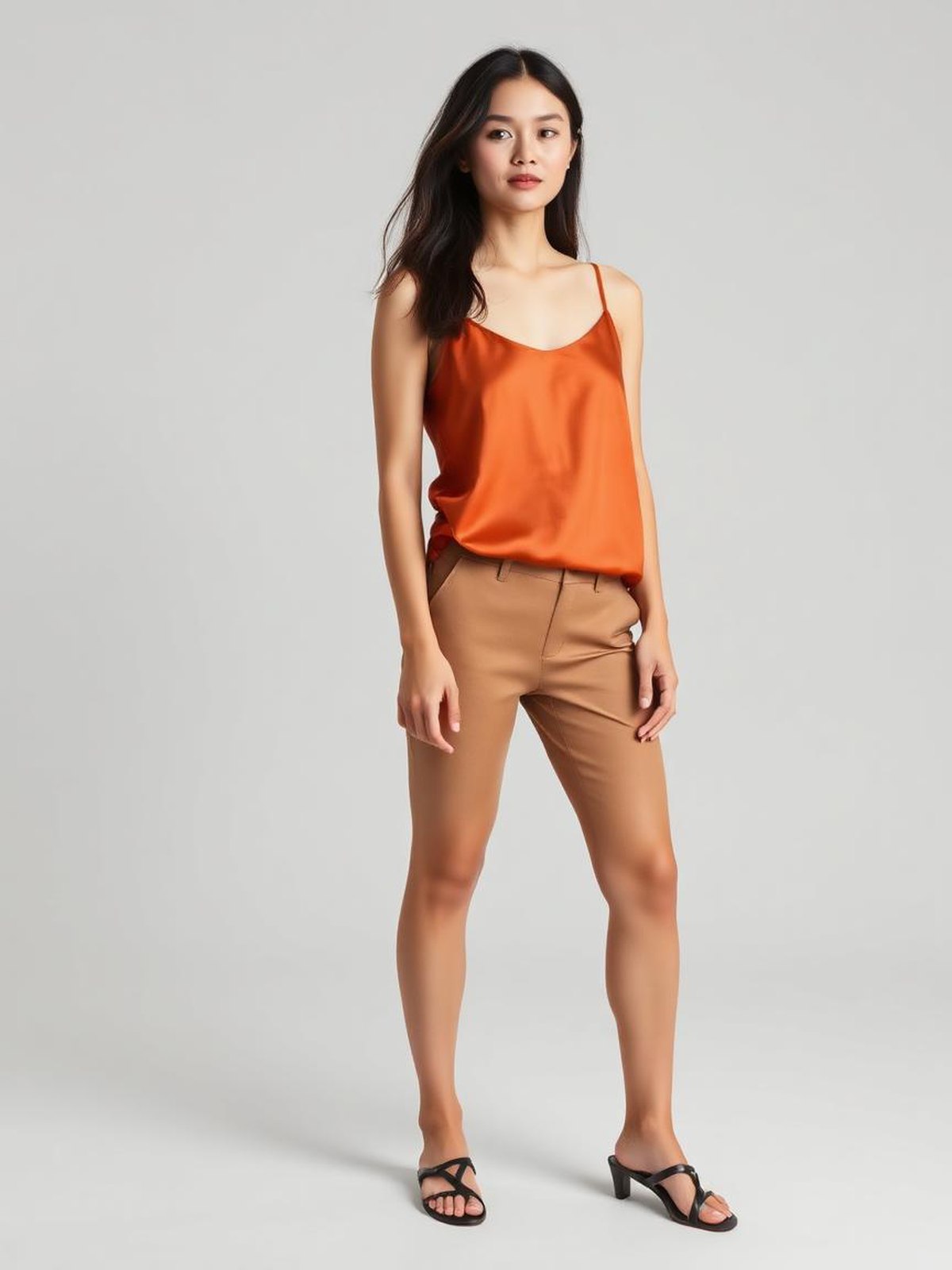 Rust Satin Camisole
