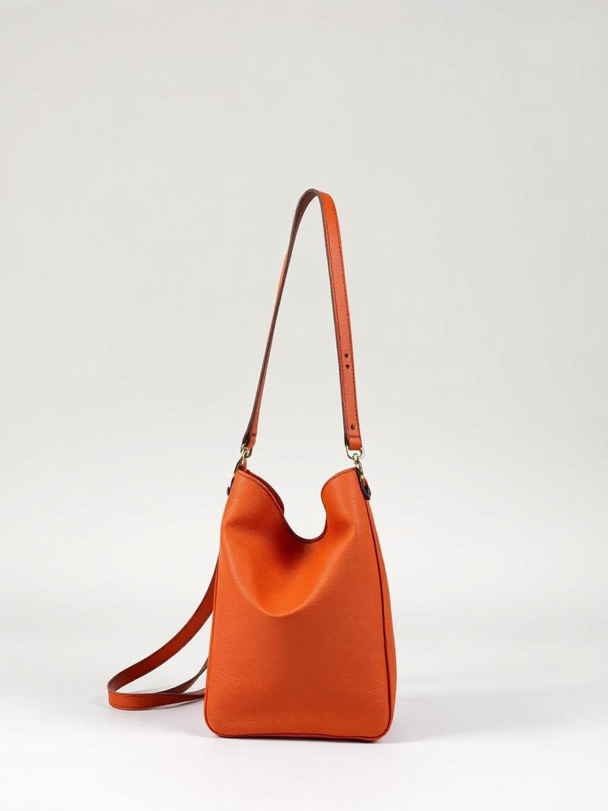 Rust Shoulder Baguette Bag