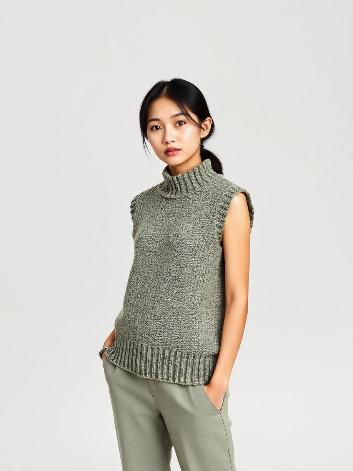 Sage Knit Vest