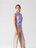 Sleeveless Knit Top — Lilac