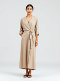 Stone Wrap Midi Dress