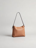 Taupe Shoulder Baguette Bag
