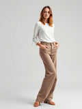 Taupe Wide Leg Jeans