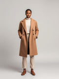 Taupe Wool Blend Overcoat — Taupe
