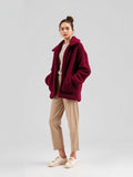 Teddy Borg Jacket — Burgundy