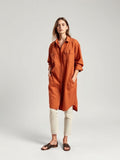 Terracotta Linen Camp Shirt