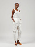 White Cargo Trousers