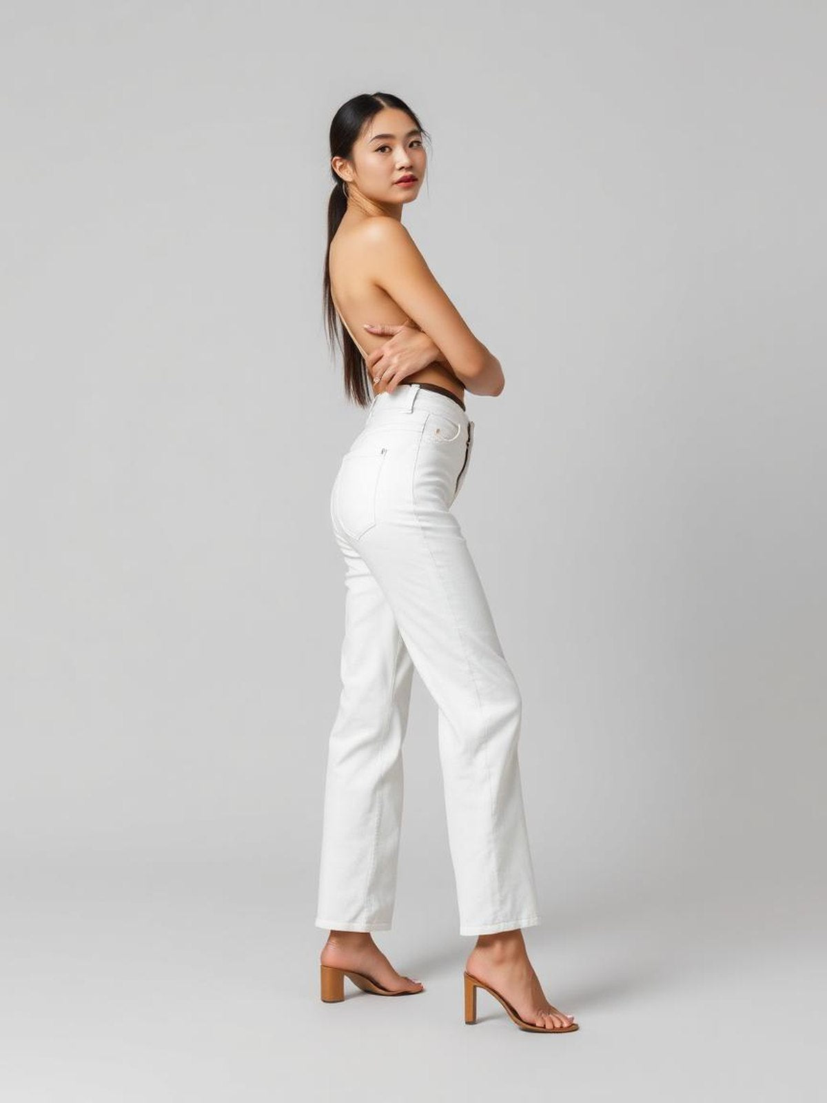White Wide Leg Jeans