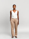 Wrap Front Top — White